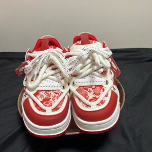 Abestar Red &  White Sneakers